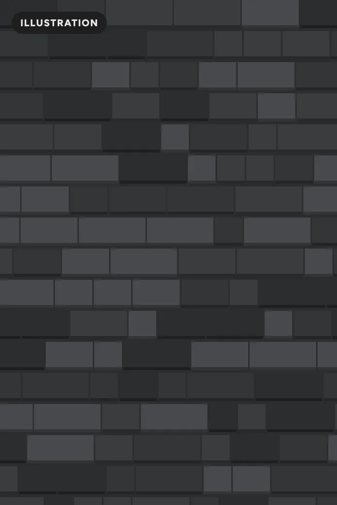 Illustration of dark gray architectural shingles (product photo to come)